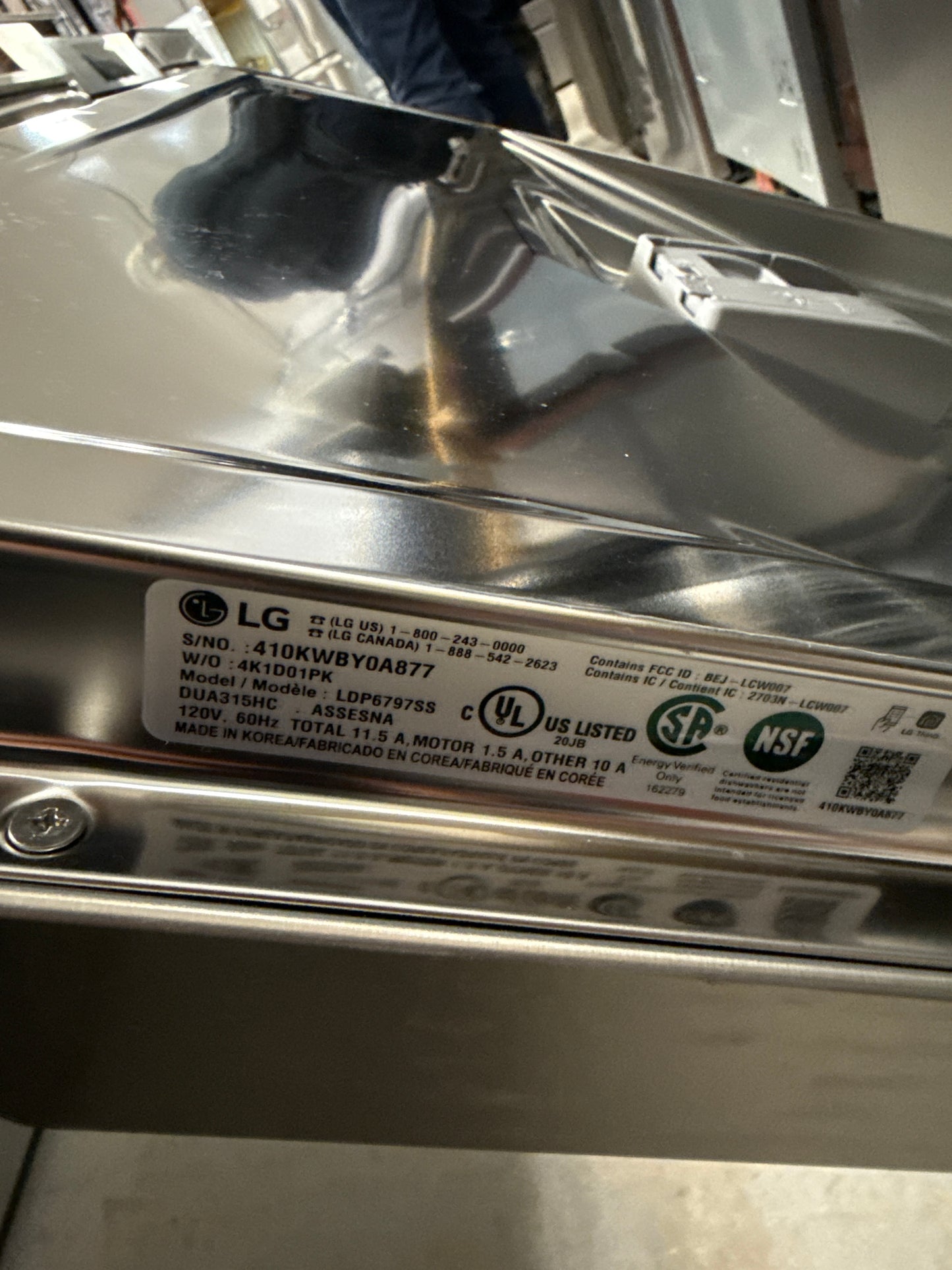Lave-vaisselle avec QuadWash(MC), 24po, acier inoxydable LDP6797ST