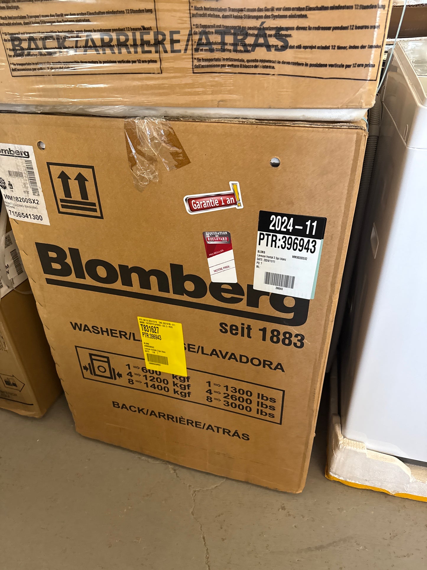 BLOMBERG Laveuse à chargement frontal WM98200SX2