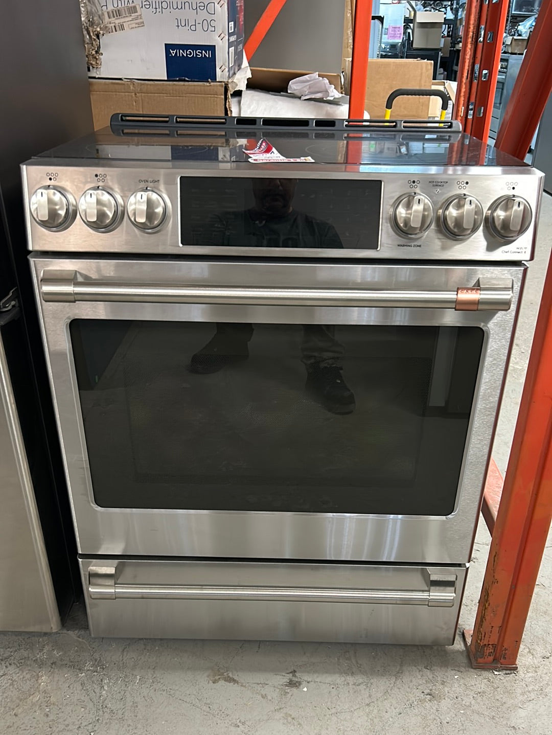 Cuisinière électrique encastrable convection véritable 30 po Café (CCES700P2MS1)-Inox