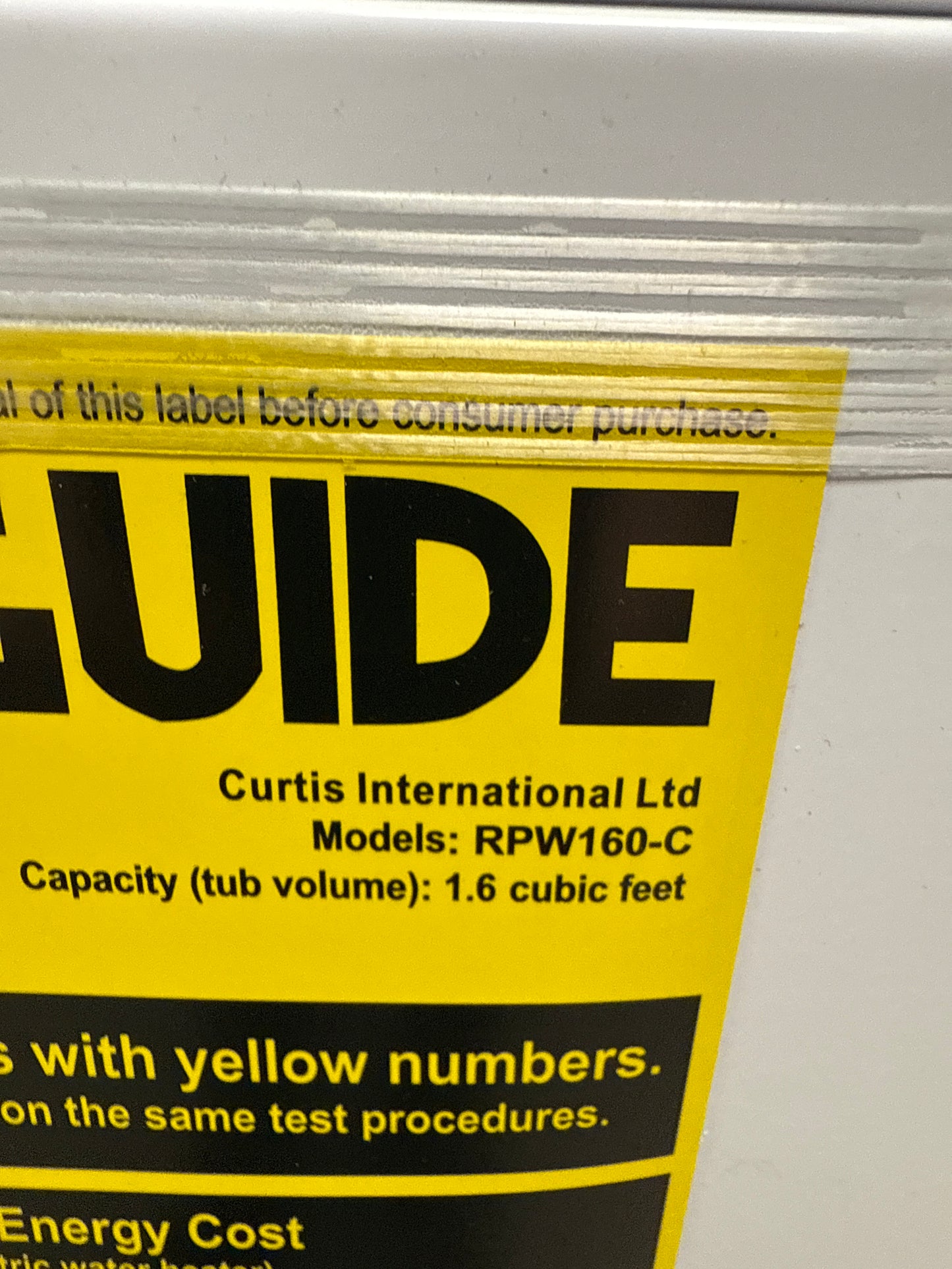 RCA Laveuse portative Compact 1.6 pi. cu - Gris RPW160