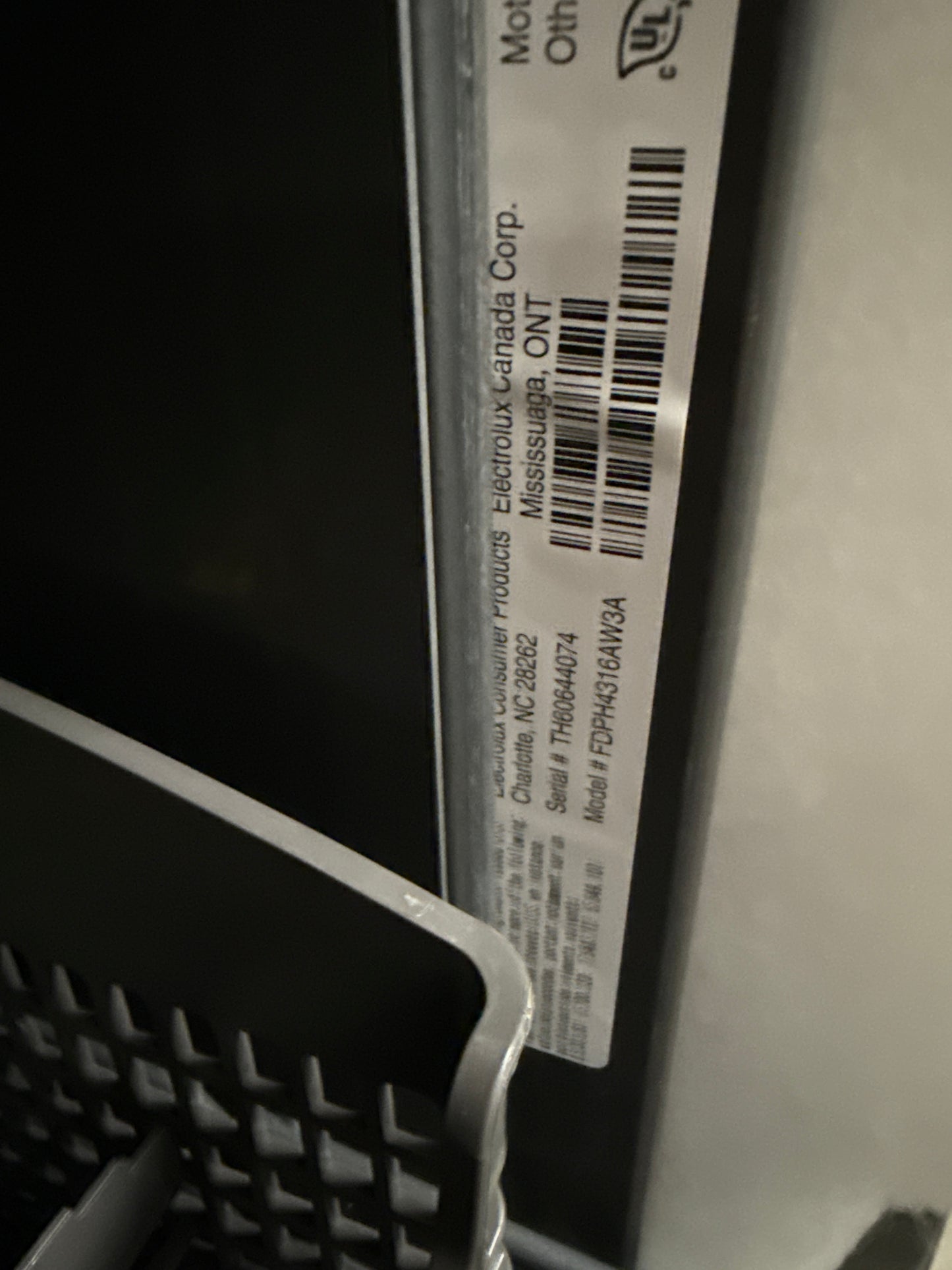 Lave-vaisselle encastrable 24 po 52 dB de Frigidaire (FDPH4316AW)- BLANC