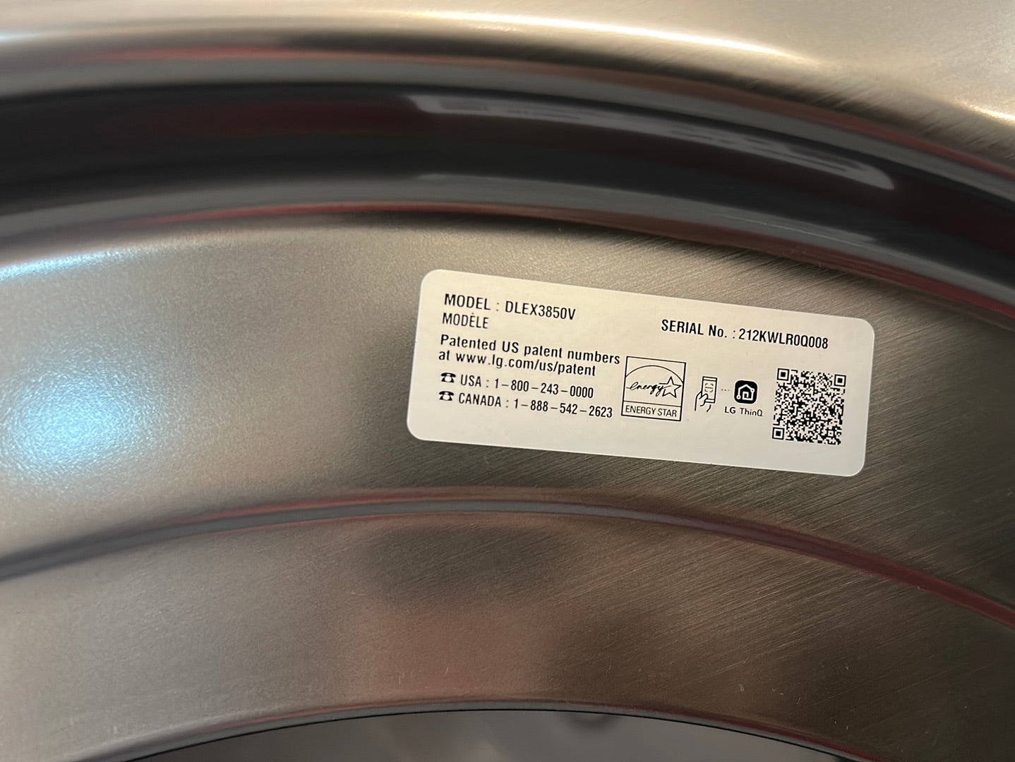 Ensemble Laveuse chargement frontal vapeur 5,2 pi³(WM3850HVA) et sécheuse électrique vapeur 7,4 pi³ LG (DLEX3850V)- Acier graphite