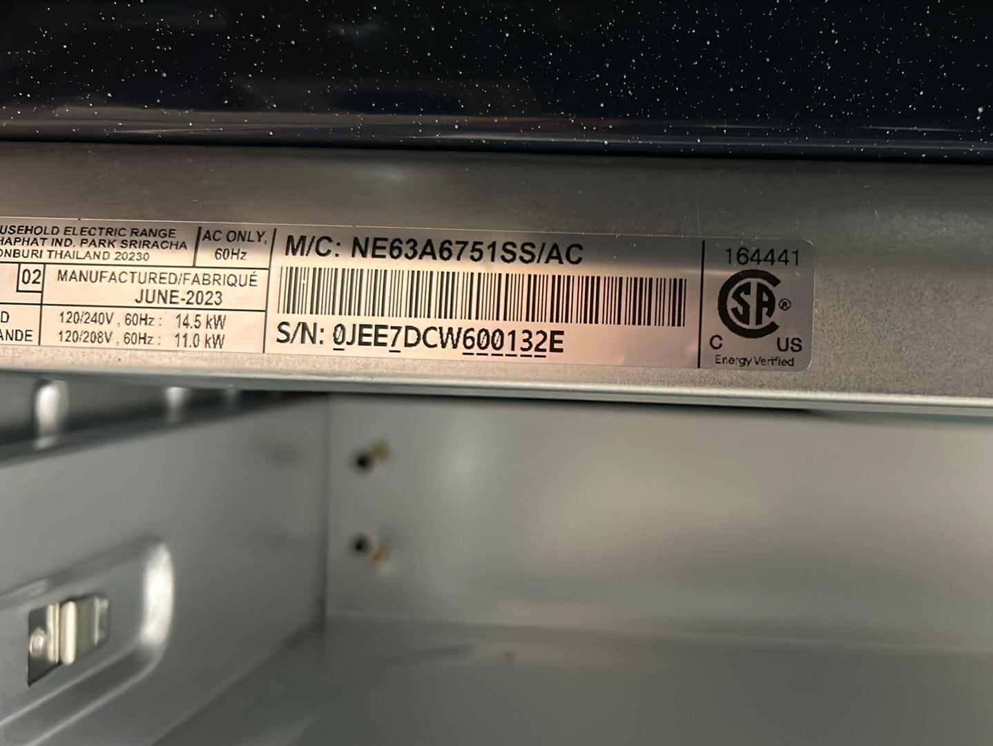 Cuisinière électrique autonome 5 éléments/four double 6,3 pi³ 30 po de Samsung (NE63A6751SS/AC)-Inox