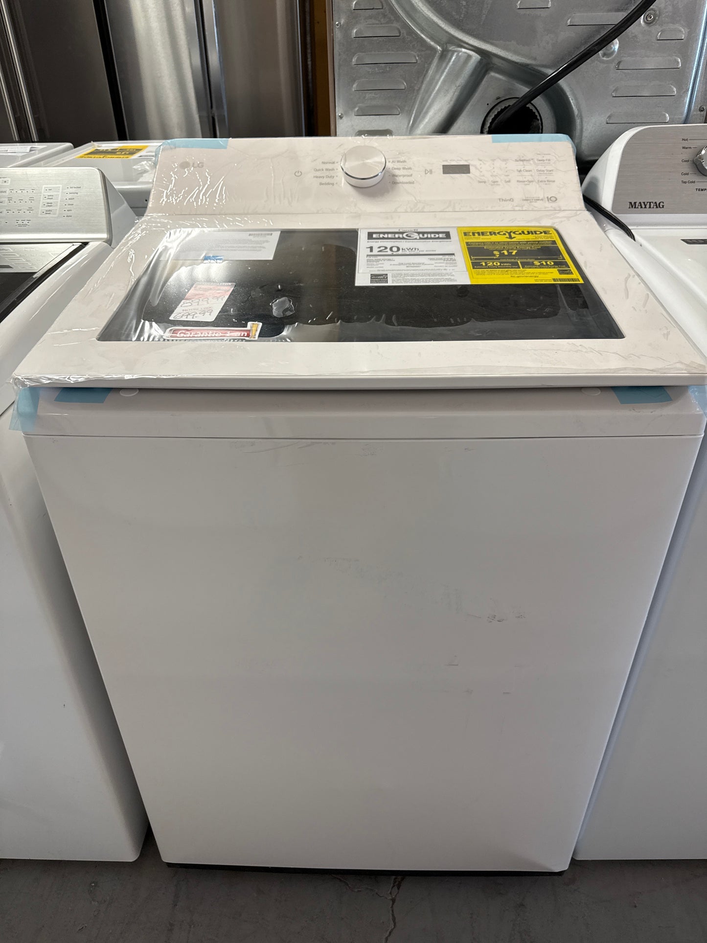 Laveuse à chargement par le haut haute efficacité de 5,8 pi³ de LG (WT8200CW) - Blanc alpin