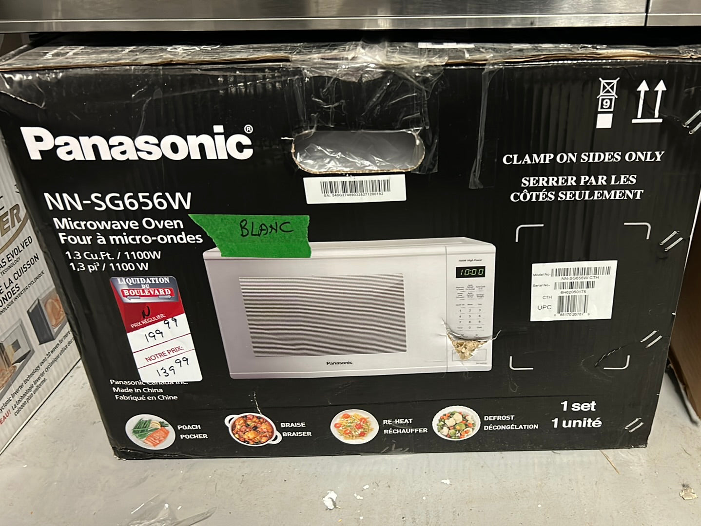 Four à micro-ondes
Panasonic NNSG656W