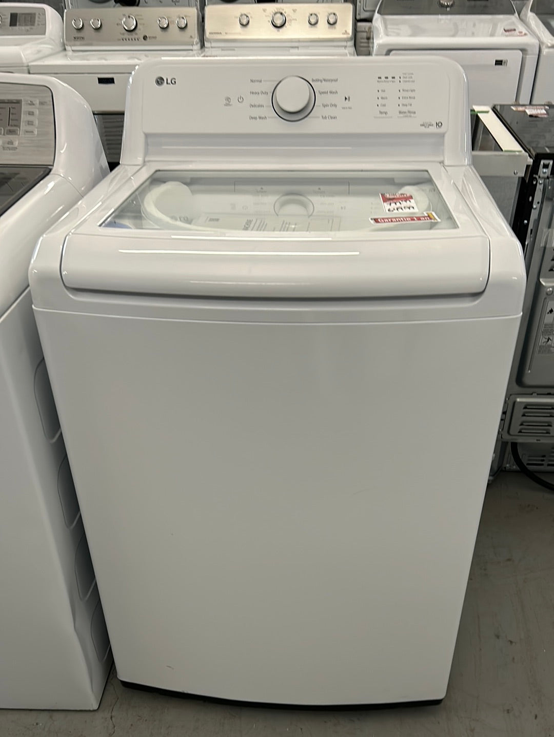 Laveuse à chargement par le haut haute efficacité de 4,8 pi³ de LG (WT6105CW) - Blanc