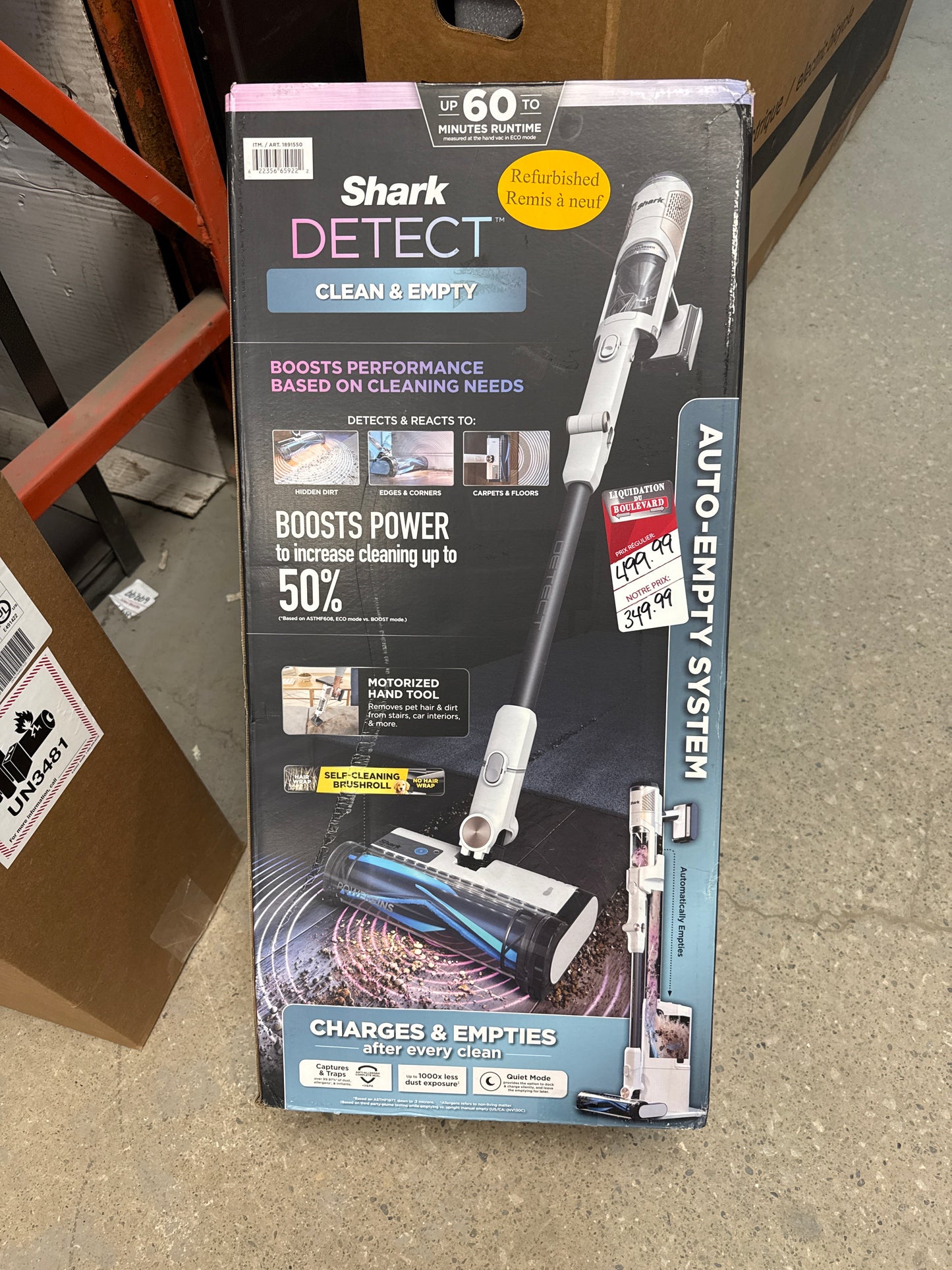 Shark Detect Clean & Empty - Système de vidage automatique IW4625CCO