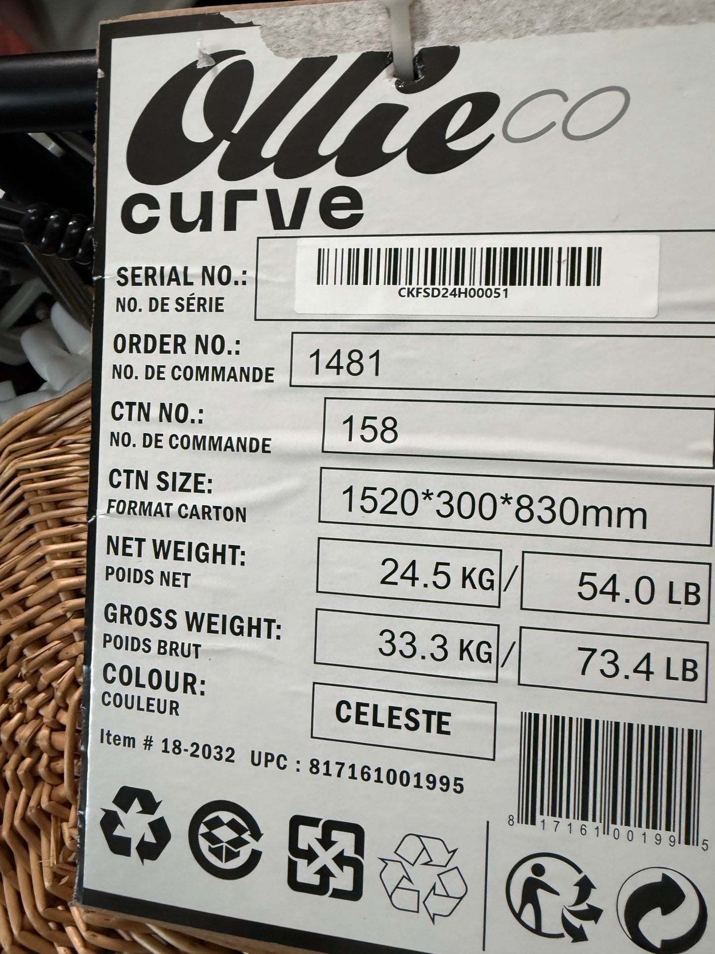Vélo de ville électrique à cadre bas Curve d'Ollie (moteur 500 W/autonomie 56 km/vitesse maximale 32 km/h) - CELESTRE