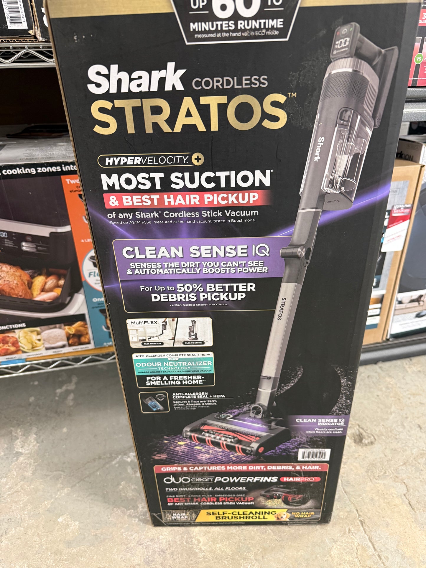 Shark UZ865H Stratos Aspirateur balai sans fil avec Clean Sense IQ (renouvelé)