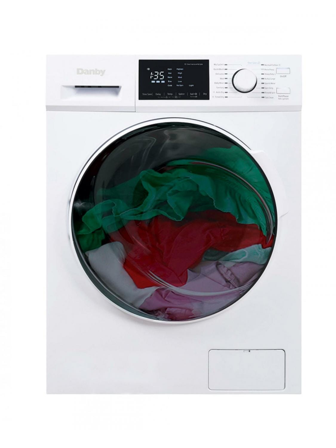 Laveuse-sécheuse sans évent Danby 2,7 pi3 tout-en-un en Blanc DWM120WDB-3