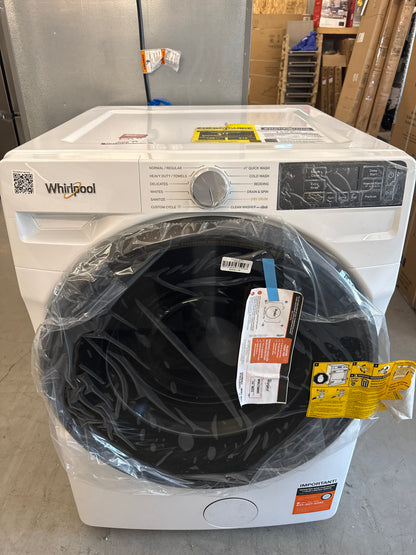 Laveuse électrique à chargement frontal de 7,4 pi³ de Whirlpool avec option Wrinkle Shield - Energy Star (YWED5720RW) - Blanc