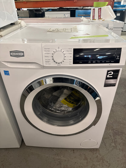 Marathon - Laveuse à chargement frontal blanche de 24 po et 2,2 pi³ avec 15 programmes MWM2214W