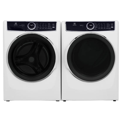 Laveuse vapeur à chargement frontal de 5.2 pi³ et sécheuse vapeur électrique de 8.0 pi³   ELFW7637AW/ELFE763CAW