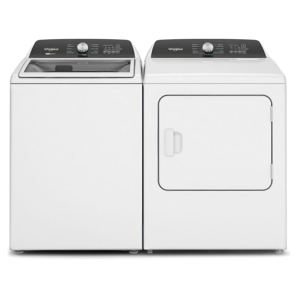 Laveuse à chargement par le haut de 5.4 pi³ et sécheuse électrique de 7.0 pi³ Whirlpool *WTW5057LW/YWED5050LW