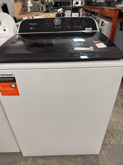 Laveuse à chargement par le haut haute efficacité 6,1 pi³ de Whirlpool (WTW6157PW) - BLANC