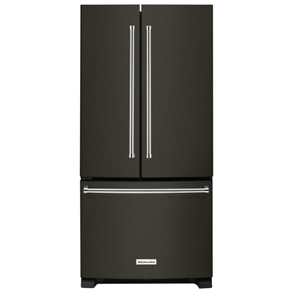Réfrigérateur à deux portes 22,1 pi³ 33 po de KitchenAid (KRFF302EBS) - Acier inoxydable noir