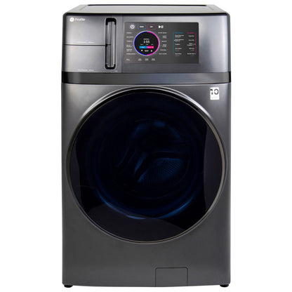 Duo laveuse-sécheuse électrique ultrarapide de 5,5 pi³ de GE (PFQ97HSPVDS) - Graphite carbone