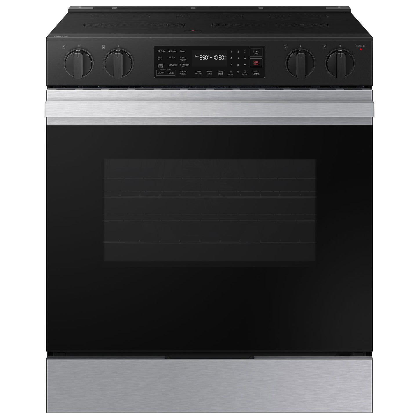 Cuisinière élec. encastrable ventilateur conv. 5 éléments 6,3 pi³ 30 po Samsung (NSE6DG8310SRAC) - Inox