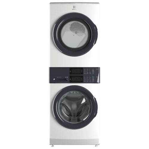 Duo laveuse électrique de 5,1 pi³ et sécheuse de 8 pi³ d'Electrolux (ELTE730CAW) - Blanc