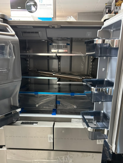 Réfrigérateur à deux portes 25,8 pi3 36 po, distributeur de glaçons et d'eau de KitchenAid - Inox  (KRMF706ESS)