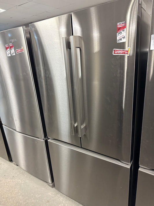 Réfrigérateur à deux portes de 25 pi³ de 33 po de LG (LF25H6200S) - Acier inoxydable