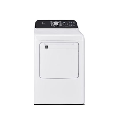 Sécheuse électrique 7 pi³ Midea à évacuation externe avec détection par capteur, blanc MLTE52M2BWW