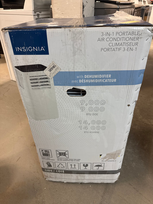 Climatiseur portatif d'Insignia - 14000 BTU (couverture de 400 pi²) - Télécommande - Blanc/Noir