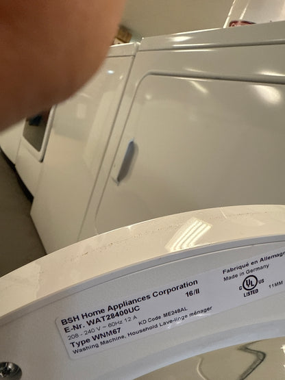 Laveuse à charg. frontal HE de 2,2 pi³ avec option SpeedPerfect de Bosch - Blanc - WAT28400UC