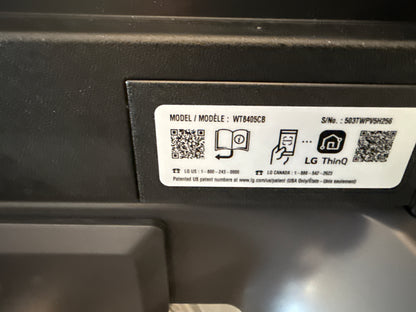 Laveuse à chargement par le haut haute efficacité de 6,1 pi³ de LG (WT8405CB) - Noir mat
