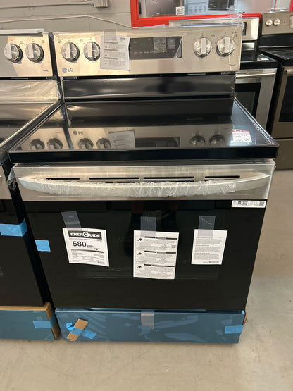 Cuisinière électrique autonome 5 éléments 6,3 pi³ 30 po de LG (LREL6321S) - Inox