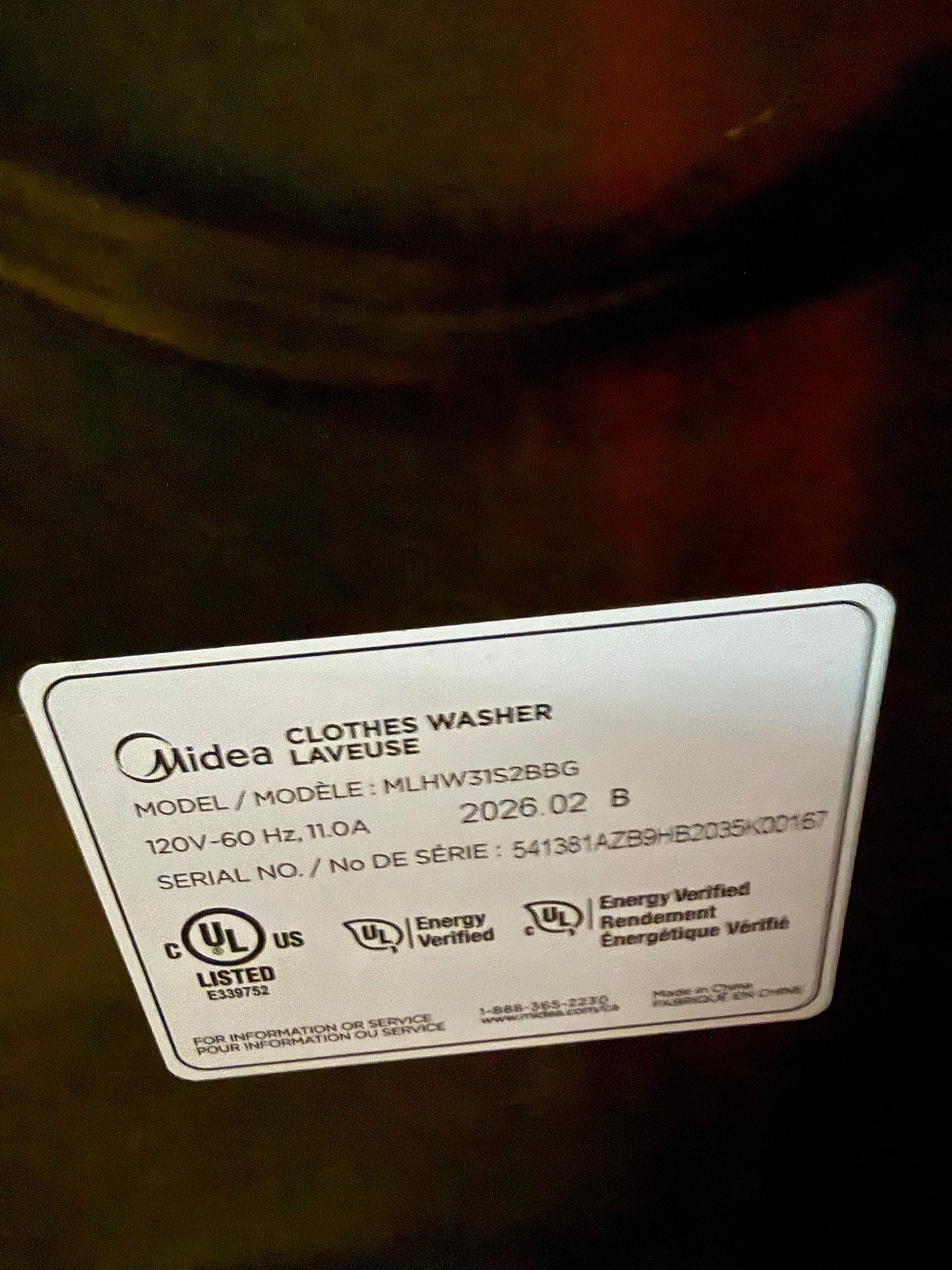 Midea - Ensemble de buanderie : Laveuse à chargement frontal de 3,1 pi³ et sécheuse électrique de 4,4 pi³ avec ensemble de superposition MLHW31S2BBG   | MLHE31S2BBG