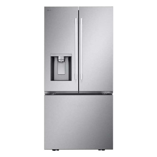 Réfrigérateur à 3 portes 24,5 pi³ 33 po avec distributeur d'eau et de glaçons de LG (LF25S6330S) - Inox