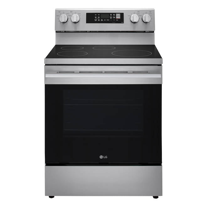 Cuisinière à induction autonome avec convection véritable et friture à l'air 6,3 pi³ 30 po de LG (LRIN6323YE) - Acier inoxydable