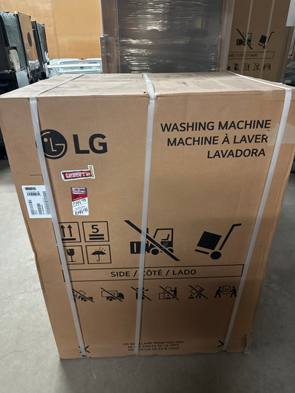Laveuse à vapeur haute efficacité à chargement frontal de 6,0 pi³ de LG (WM8900HBA) - Acier noir