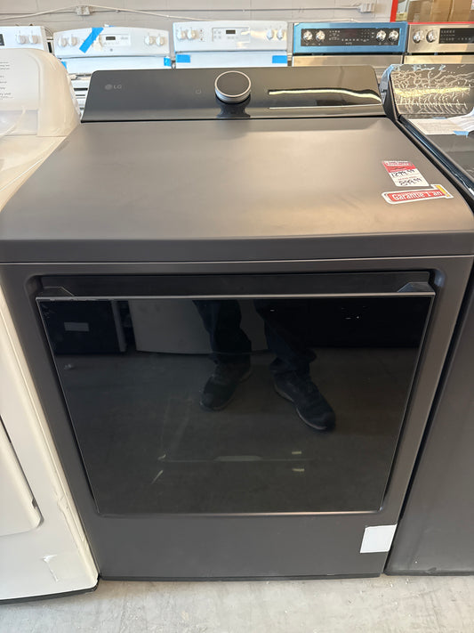 Sécheuse électrique à vapeur de 7,3 pi³ EasyLoad de LG (DLEX8600BE) - Noir mat