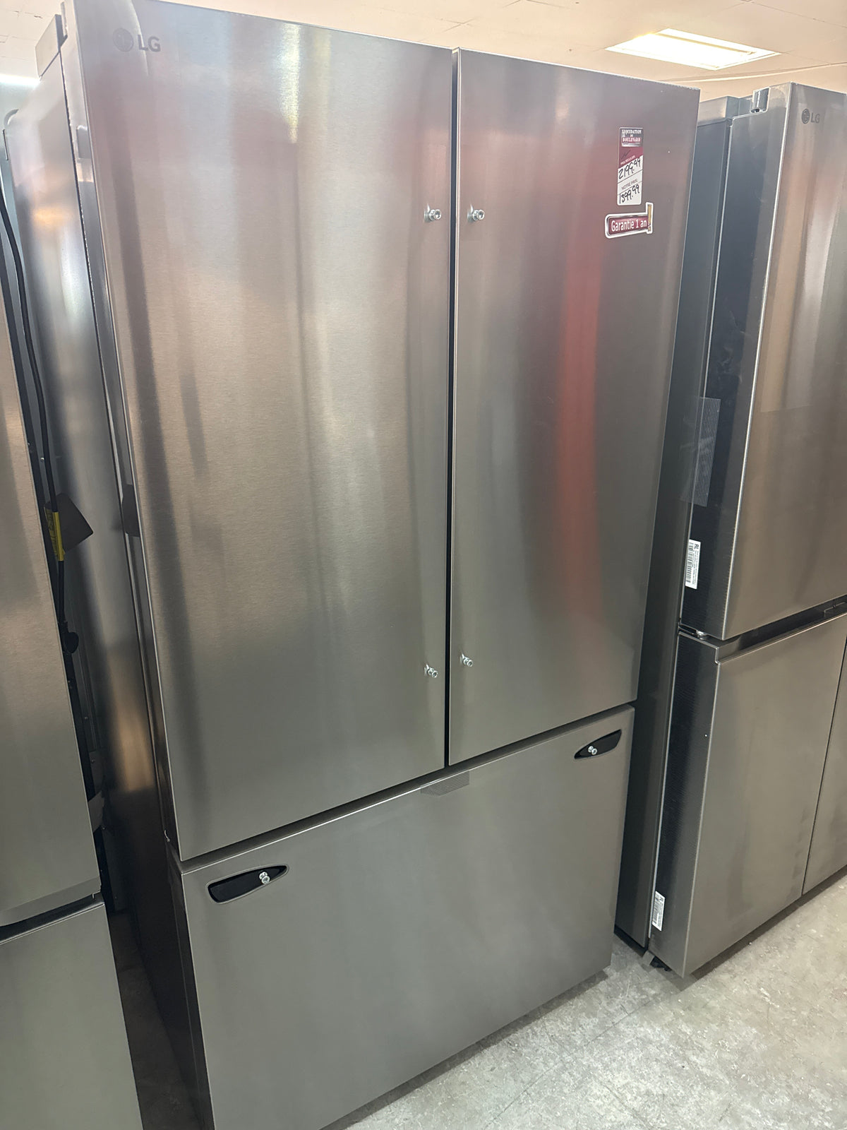 Réfrigérateur à deux portes de 25 pi³ de 33 po de LG (LF25H6200S) - Acier inoxydable