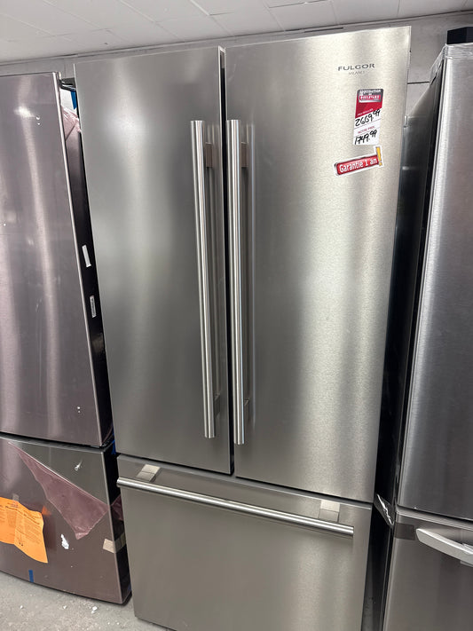 Réfrigérateur FULGOR MILANO 17.5 Pi. cu. Portes françaises Inox  FM4FBM30SS