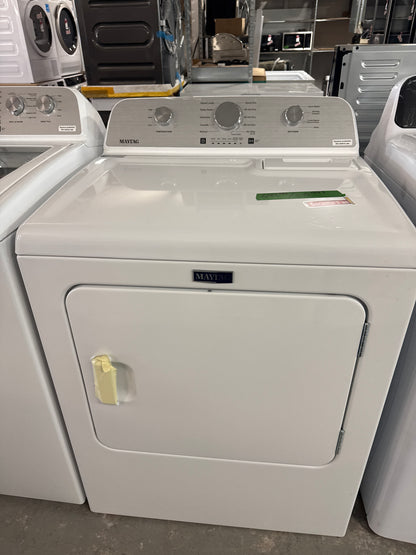 Sécheuse électrique de 7,0 pi³ avec détection de la température et option Wrinkle Care de Maytag (YMED4205SW) - Blanc