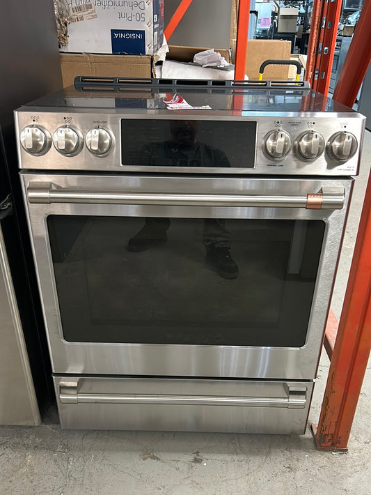 Cuisinière électrique encastrable convection véritable 30 po Café (CCES700P2MS1)-Inox