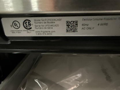 Frigidaire Cuisinière électrique coulissante avec éléments Space wise et four à convection autonettoyant en acier inoxydable FCFE308CAS
