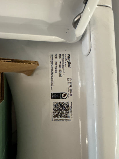 Laveuse à chargement par le haut de 4.8 pi³ et sécheuse électrique de 7.0 pi³ Whirlpool *WTW4107SW/YWED4105SW