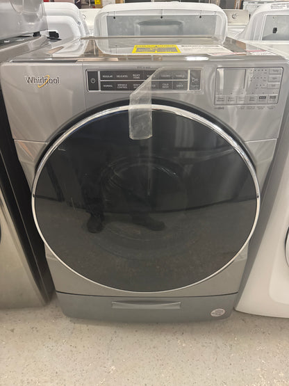 Laveuse à chargement frontal 5,8 pi³ de Whirlpool (WFW8620HC) - Ombre chromée