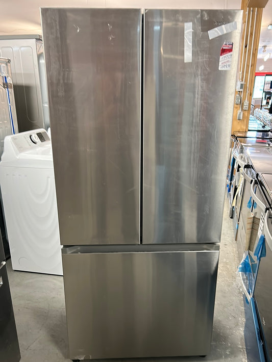 Réfrigérateur deux portes prof. comptoir 19,5 pi³ 33 po distrib. glace Samsung (RF20A5101SR) - Inox