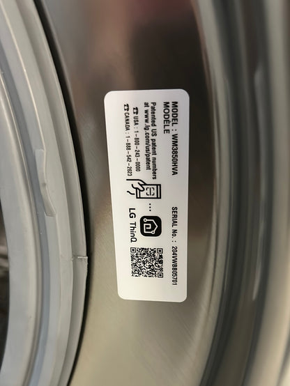 Ensemble Laveuse chargement frontal vapeur 5,2 pi³(WM3850HVA) et sécheuse électrique vapeur 7,4 pi³ LG (DLEX3850V)- Acier graphite
