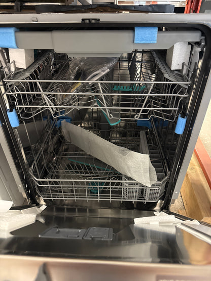 Hisense - Lave-vaisselle fait en Europe de 24 po en acier inoxydable avec troisième panier et séchage à ouverture automatique hui66360xcus
