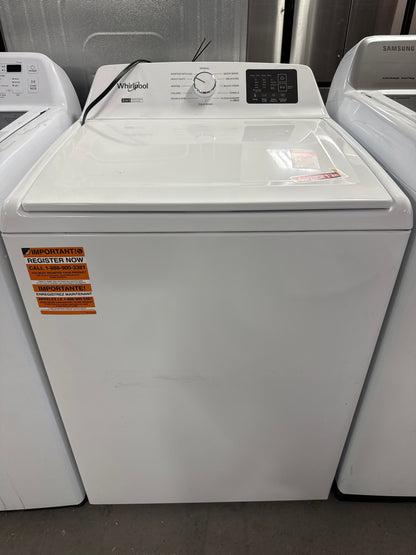 Laveuse à chargement par le haut 2-en-1 de 4,8 pi³ avec agitateur amovible et cycle de lavage rapide de Whirlpool (WTW4107SW) - Blanc