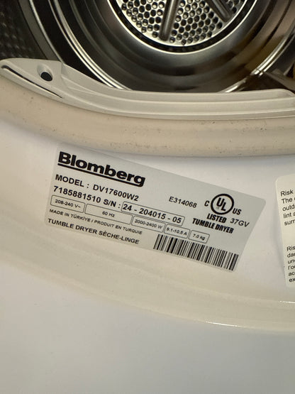 Blomberg - Sécheuse Électrique 24 Po. Chargement frontal Modèle DV17600W2