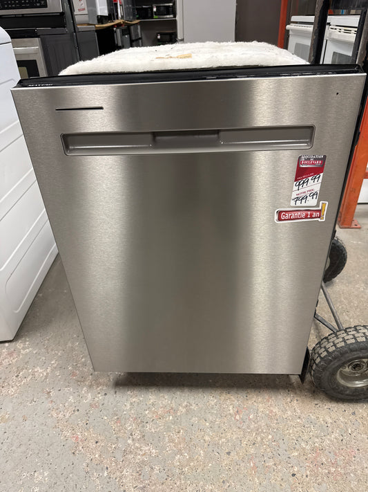 Lave-vaisselle encastrable 24 po 47 dB avec cuve inox/troisième panier de Maytag (MDB8959SKZ) - Inox