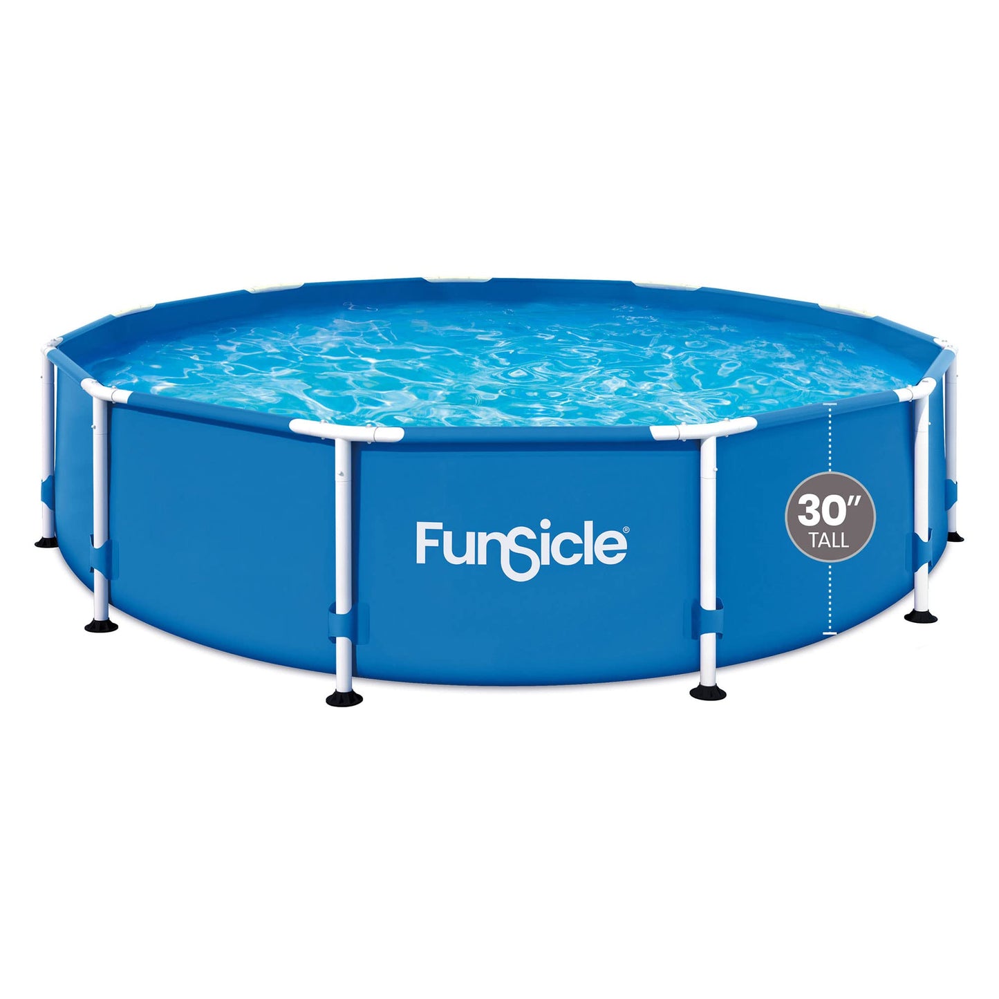 Funsicle Piscine hors Sol Ronde à Cadre 12 Pieds x 30 Pouces pour Activités Extérieures