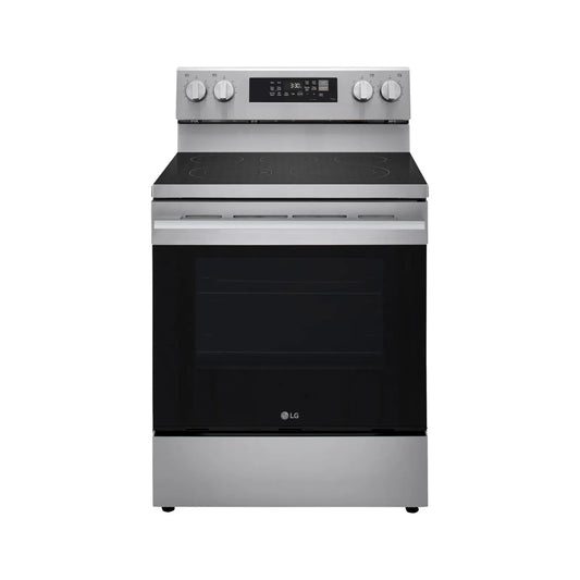 Cuisinière électrique 5 éléments/convection/friture air 6,3 pi³ 30 po de LG (LREL6323S) - Inox
